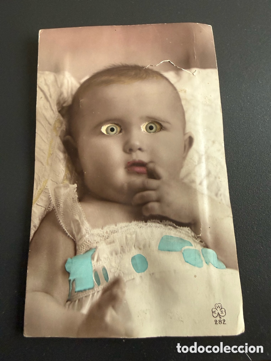 Postales: Inquietante Postal. BEBE. OJOS MOVIBLES
