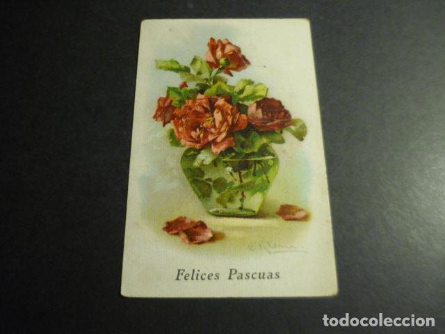 Postais: JARRON CON ROSAS ANTIGUA POSTAL