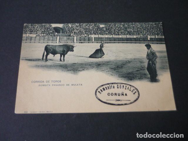 Postkarten: CORRIDA DE TOROS BOMBITA PASANDO DE MULETA POSTAL HAUSER Y MENET SIN DIVIDIR