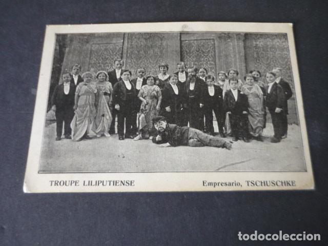 Postais: TROPA LILIPUTIENSE EMPRESARIO TSCHUSCHKE POSTAL