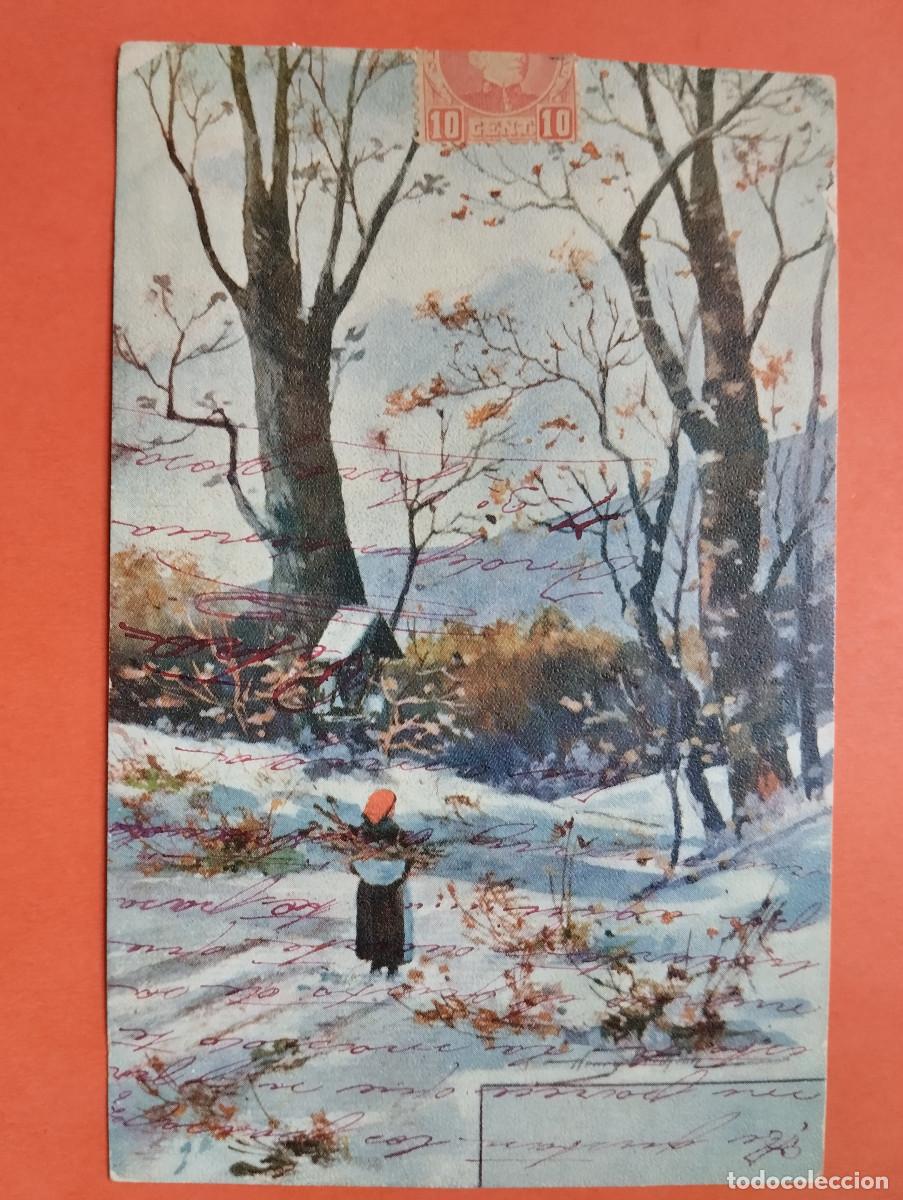 Cartoline: JHR - POSTAL PAISAJE.. . AL POETA HUESCA CRISTINO GASOS SAMITIER VER DESCRIPCION