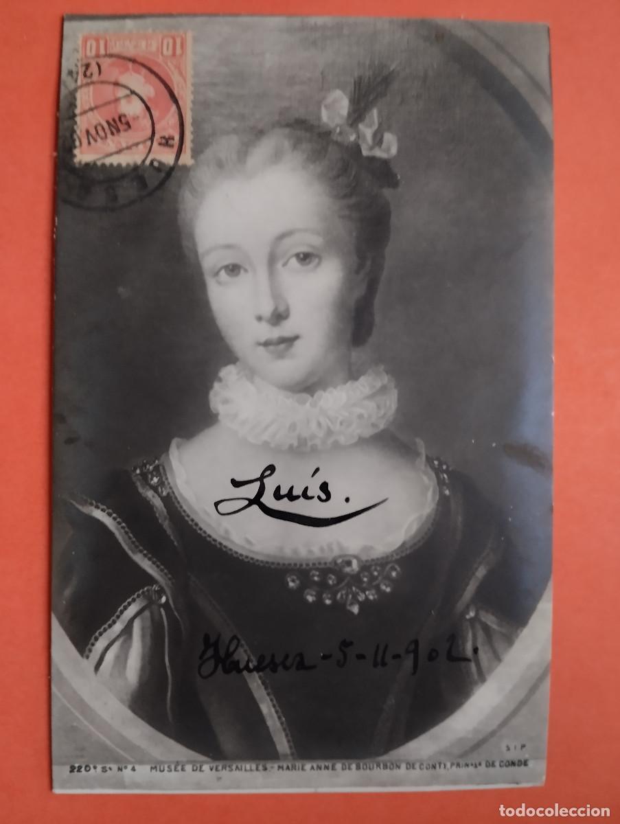 Cartes Postales: JHR - POSTAL MARIE ANNE BOURBON. AL POETA HUESCA CRISTINO GASOS SAMITIER VER DESCRIPCION