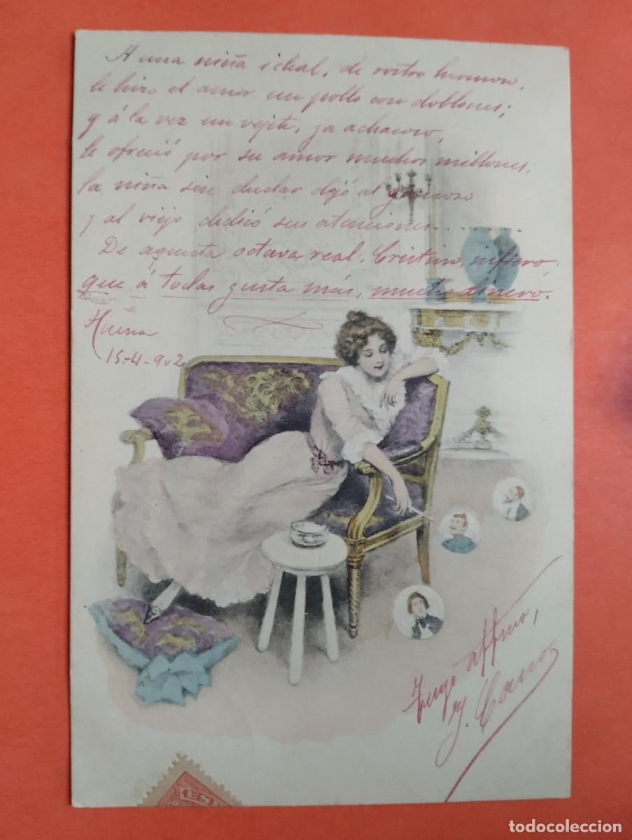 Cartoline: JHR - POSTAL STROEFER.. AL POETA HUESCA CRISTINO GASOS SAMITIER VER DESCRIPCION