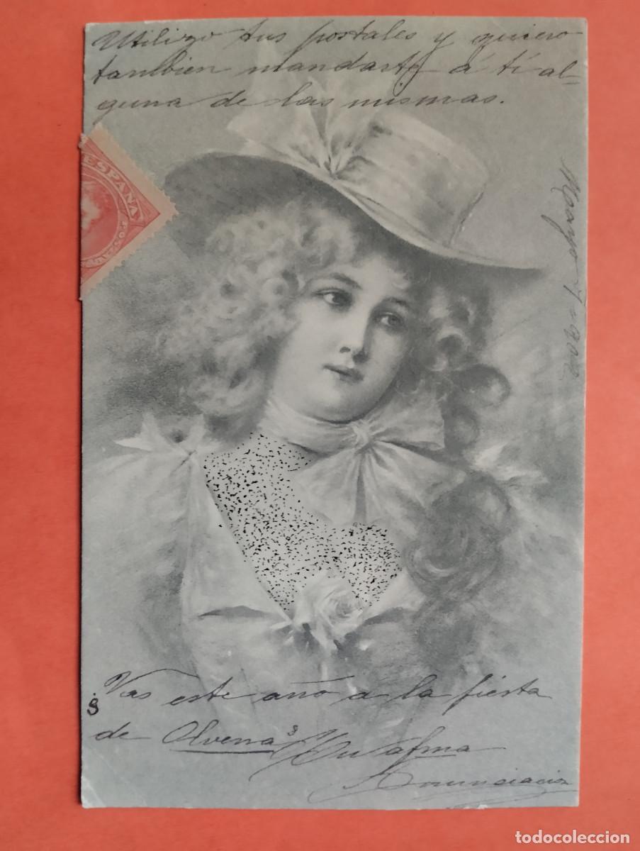 Cartes Postales: JHR - POSTAL MUJER. M.M. VIENNE.. AL POETA HUESCA CRISTINO GASOS SAMITIER VER DESCRIPCION