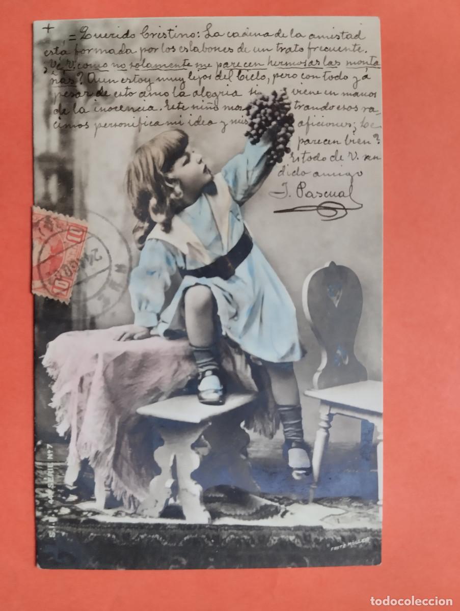 Postcards: JHR - POSTAL NI&Ntilde;A. AL POETA HUESCA CRISTINO GASOS SAMITIER VER DESCRIPCION
