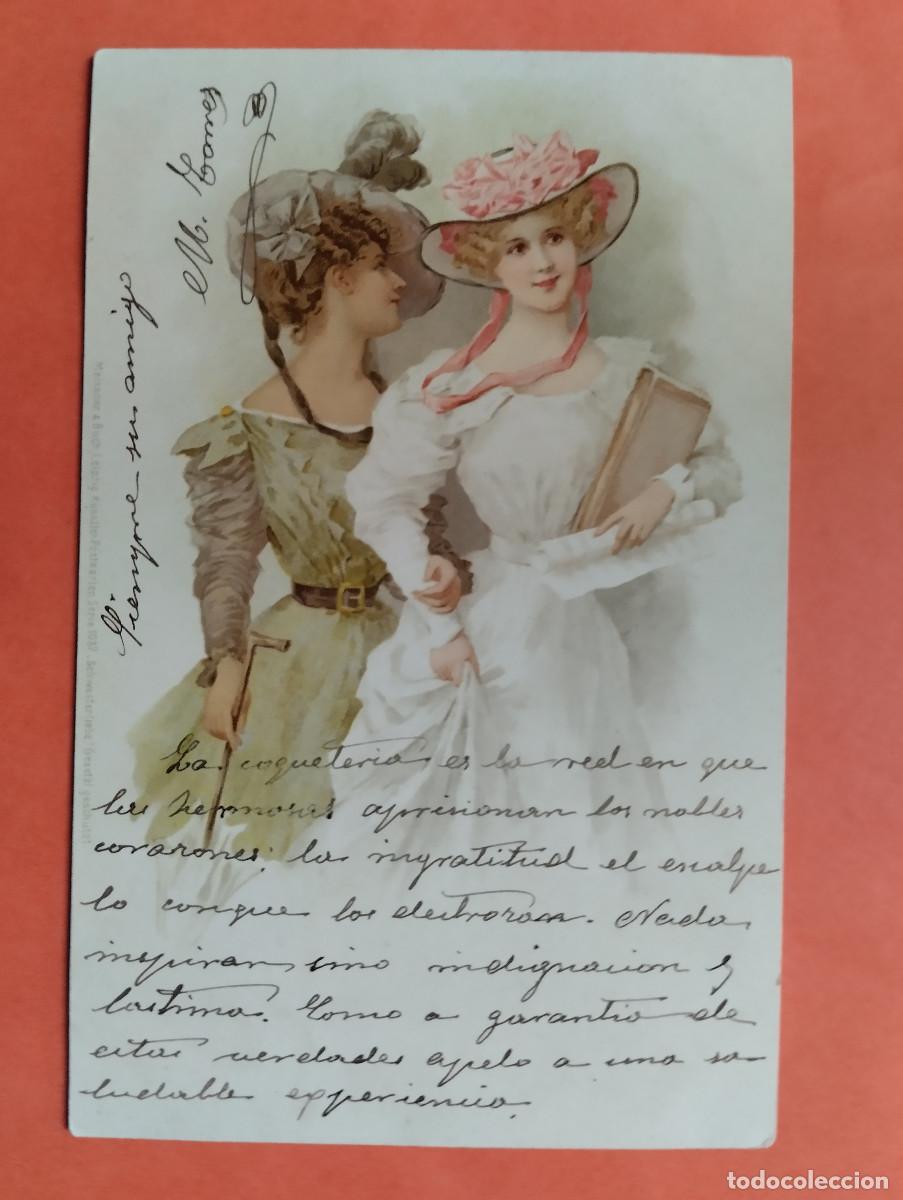 Postkarten: JHR - POSTAL MUJERES. REVERSO SIN DIVIDIR. AL POETA HUESCA CRISTINO GASOS SAMITIER VER DESCRIPCION