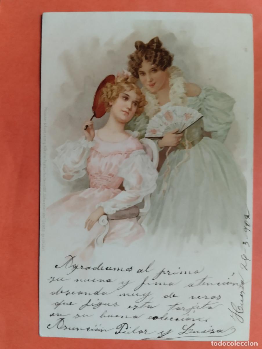 Postkarten: JHR - POSTAL MUJERES. REVERSO SIN DIVIDIR. AL POETA HUESCA CRISTINO GASOS SAMITIER VER DESCRIPCION