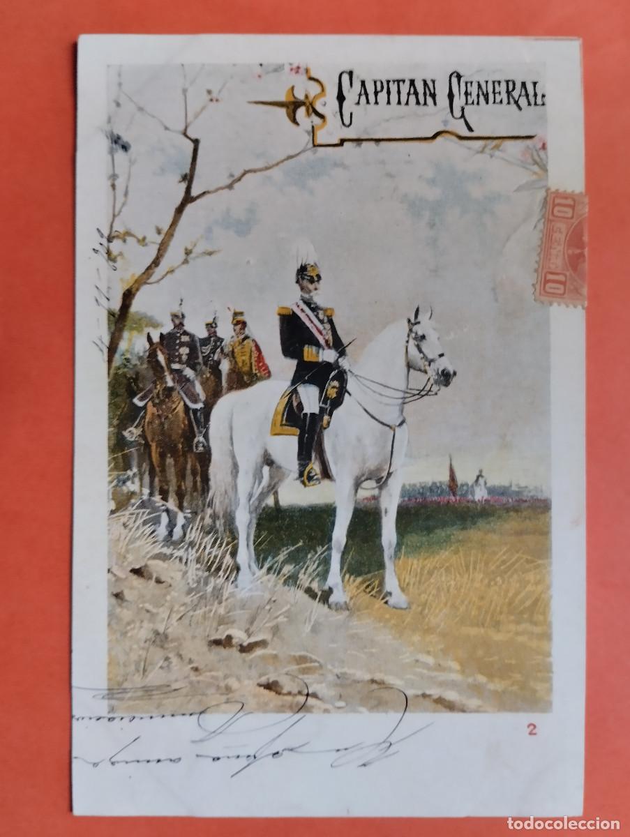 Postales: JHR - POSTAL MILITAR CAPITAN GENERAL. AL POETA HUESCA CRISTINO GASOS SAMITIER VER DESCRIPCION