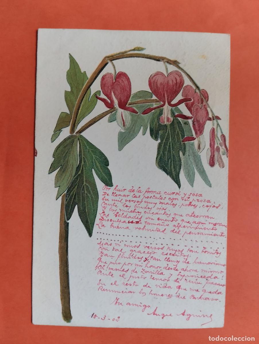 Postkarten: JHR - POSTAL FLORES. AL POETA HUESCA CRISTINO GASOS SAMITIER VER DESCRIPCION