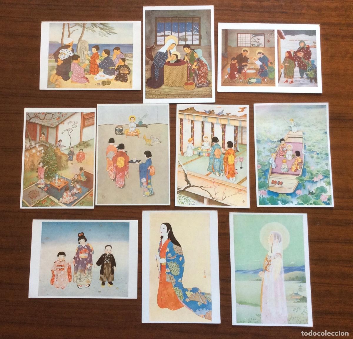 Cartes Postales: 10 POSTAL JAPON ILUSTRADAS POR FUJII TODA NAKAMURA KUROSAWA KOSEKI SAGRADO CORAZON MISIONEROS