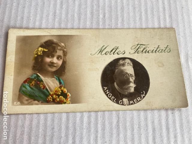 Postales: Angel Guimer&aacute;. Peque&ntilde;a tarjeta de Felicitaci&oacute;n. A&ntilde;os 20