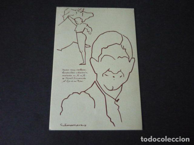 Postales: POSTAL COL. SILUETAS POPULARES REPUBLICA ESPA&Ntilde;OLA TORERO MANOLO MEJIAS BIENVENIDA