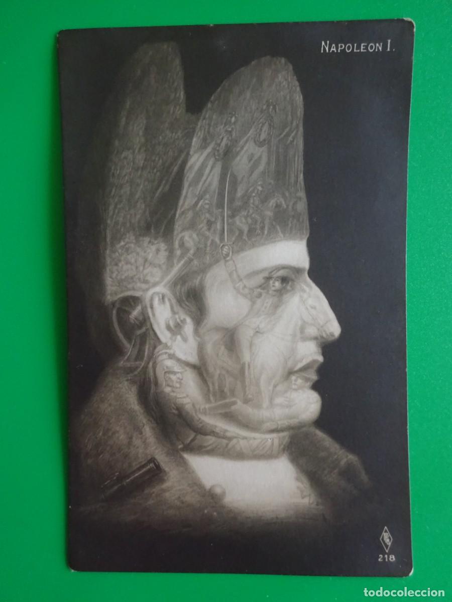 Postales: ANTIGUA POSTAL METAMORFICA, SURREALISTA DE VARIAS IM&Aacute;GENES, NAPOLE&Oacute;N I, EDIT. PFB, 1905-10