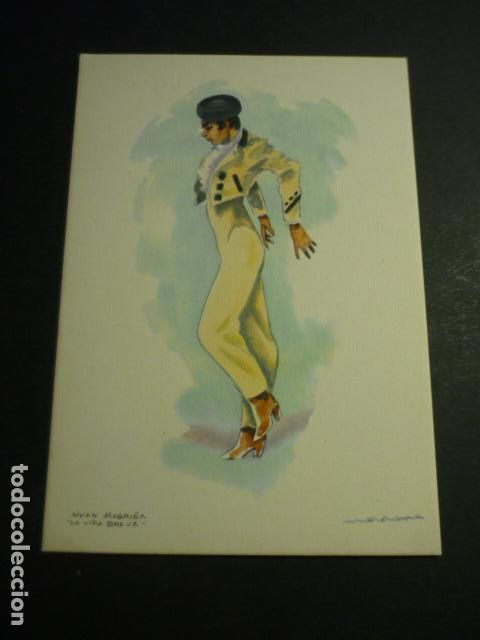 Postales: JUAN MAGRI&Ntilde;A BAILARIN EN LA VIDA BREVE POSTAL