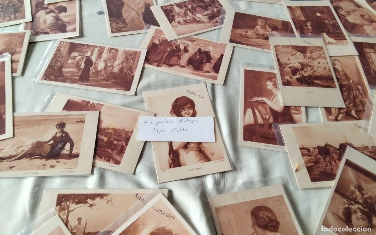 Postales: LOTE DE 47 POSTALES ANTIGUAS TODAS CON FUNDA , VER COMPOSICION