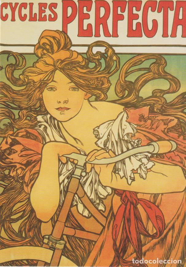 Postales: ILUSTRADOR: ALPHONSE MUCHA - CYCLES PERFECTA, 1897 &ndash; PRESCOGROUP &ndash; S/C - REPRODUCCION