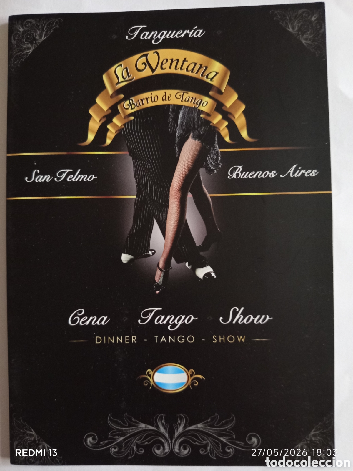 Postales: Cena Tango Argentina