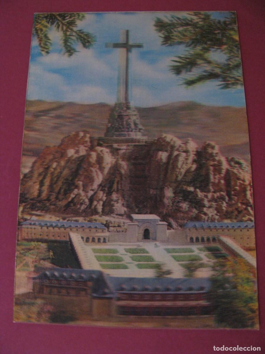 Postales: POSTAL LENTICULAR 3D. SANTA CRUZ DEL VALLE DE LOS CAIDOS. ESCUDO D ORO.