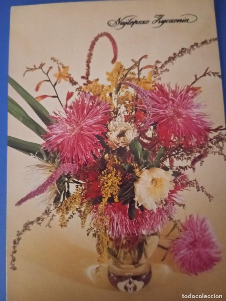 Postales: POSTAL POLACA 1985 FLORES, CIRCULADA
