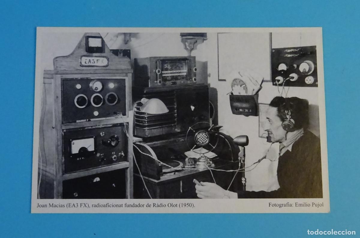 Postales: TARJETA RADIOAFICINADO FUNDADOR DE RADIO OLOT