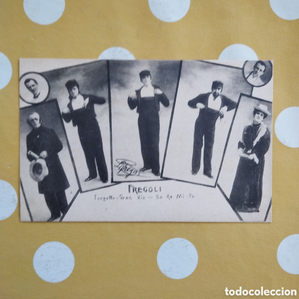 Postales: FREGOLI TARJETA POSTAL TERZETTO GRAN VIA DO RE MI FA GARZINI E PEZZINI MILANO 1903