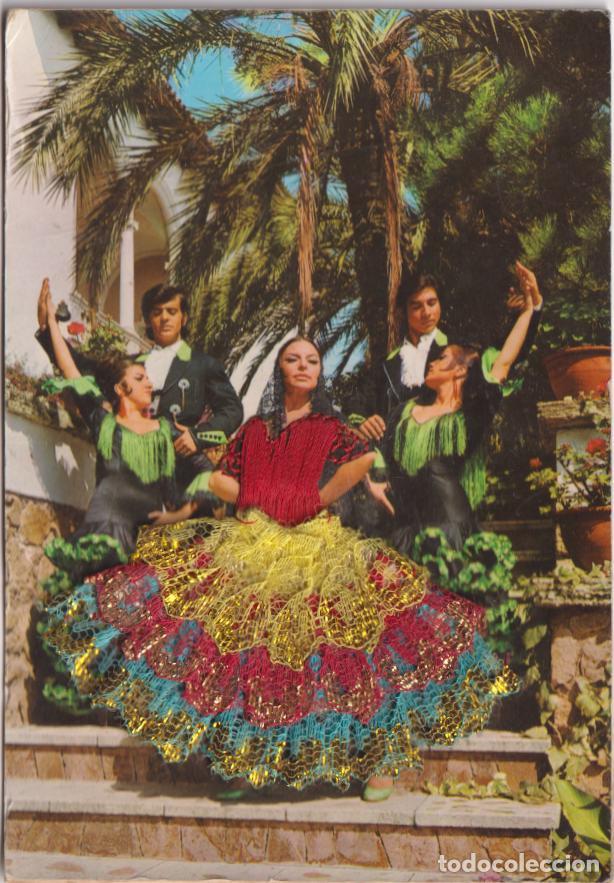 Postales: TARJETA FOLKLORE CON TELAS Y BORDADOS &ndash; COMERCIAL PRAT &ndash; S/C