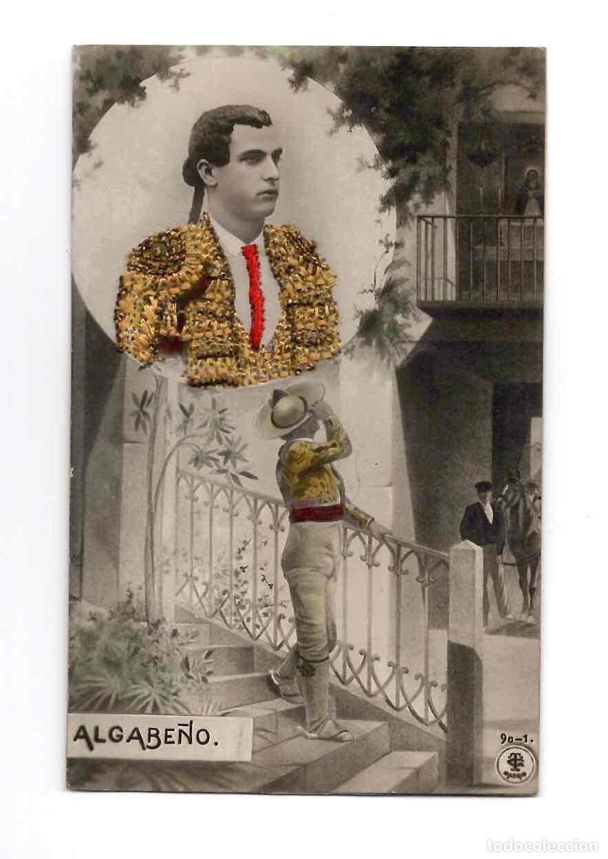 Postales: TARJETA POSTAL BORDADA ALGABE&Ntilde;O. L.L. MADRID