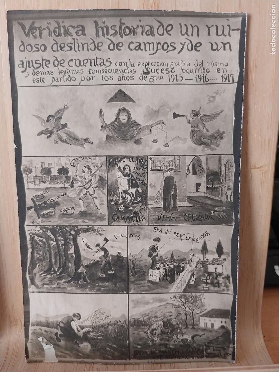 Postales: DESLINDE DE CAMPOS DESAJUSTE CUENTAS POSTAL MUY ANTIGUA SC ORIGINAL