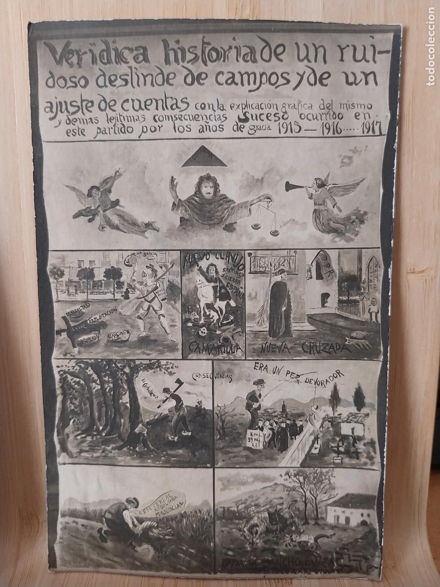 Postales: DESLINDE DE CAMPOS DESAJUSTE CUENTAS POSTAL MUY ANTIGUA SC ORIGINAL **