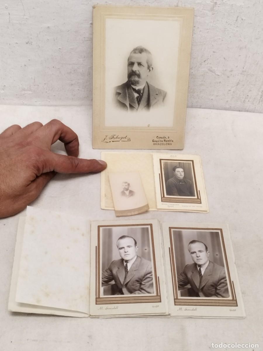 Postales: Lote de 5 antiguas tarjetas postales, fotos. De hombres de principios siglo XX.