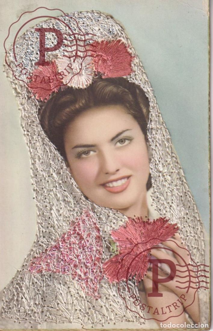 Postales: MUJER. WOMAN. FEMME. BORDADA. ESPA&Ntilde;A. SPAIN