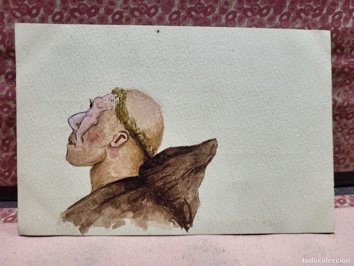 Postales: ANTIGUA POSTAL COMICA SATIRICA EROTICA PINTADA A MANO DORSO SIN DIVIDIR