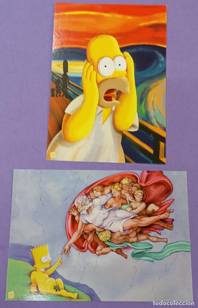 Postales: POSTALES, POST CARDS. THE SIMPSONS. Bart's Creation. 2005. GRUPO ERIK