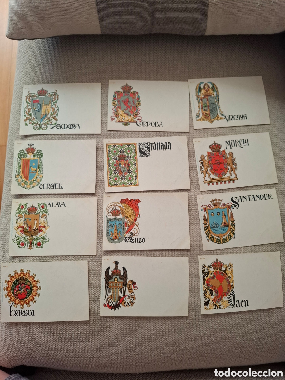 Postales: COLECCION 41 TARJETAS POSTAL ESCUDOS ESPA&Ntilde;A A&Ntilde;O 1900 MODERNISTAS DE HERMENEGILDO MIRALLES BARCELONA
