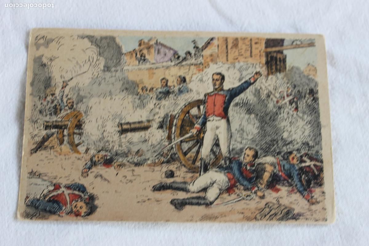 Postales: POSTAL EL 2 DE MAYO DE 1808 EN MADRID ESCUELA PUBLICA NI&Ntilde;AS CIJUELA REPUBLICA
