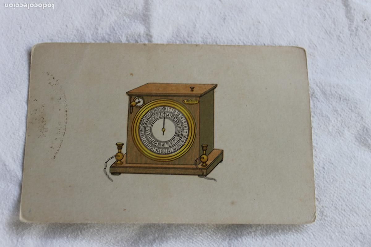Postales: POSTAL FISICA TELEGRAFO DE BREGUET ESCUELA PUBLICA NI&Ntilde;AS CIJUELA REPUBLICA