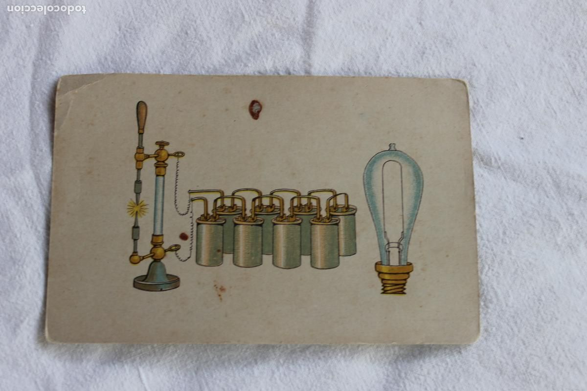 Postales: POSTAL FISICA LAMPARA DE EDISON ESCUELA PUBLICA NI&Ntilde;AS CIJUELA REPUBLICA
