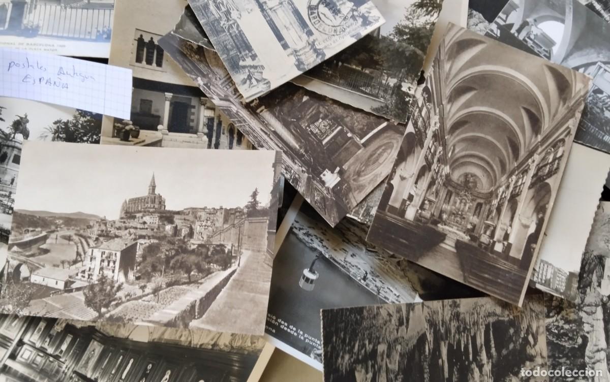 Postales: LOTE DE 83 POSTALES ANTIGUAS DE ESPA&Ntilde;A , BLANCO Y NEGRO