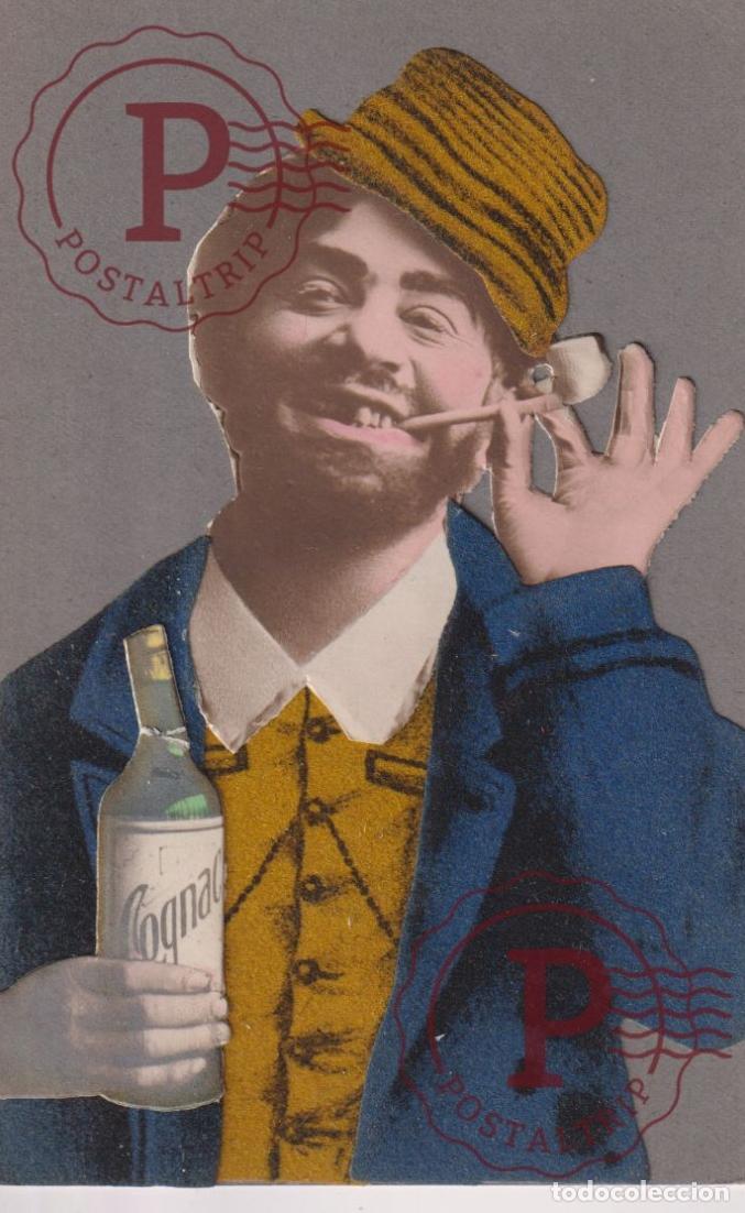 Postkarten: BORRACHO. DRUNK. ALCOOL. ALCOHOL. TEXTURAS. COGNAC. CO&Ntilde;AC.