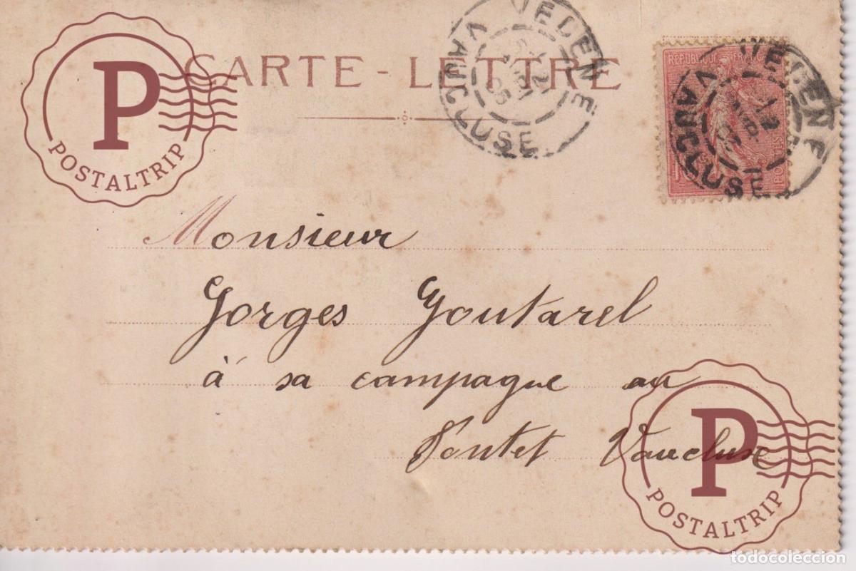 Postkarten: CARTE LETTRE. FANTASIE. SYSTEME. DESPEGADA. DAMAGE. SEE SCAN