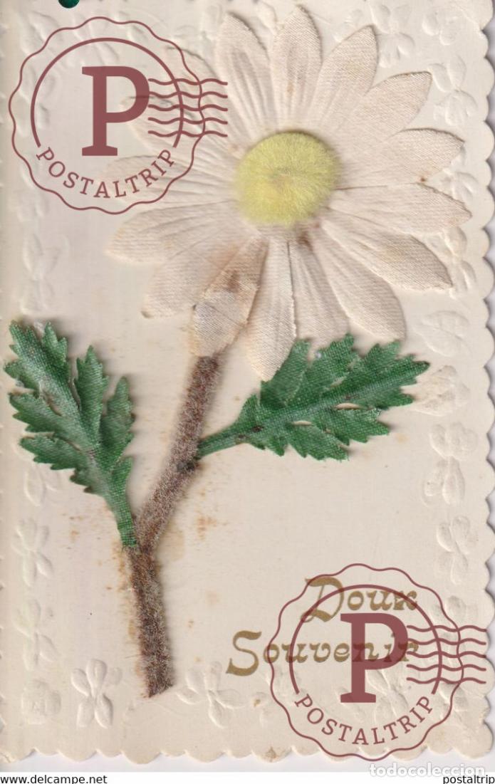 Postales: Doux Souvenir Fleurs Flowers EN RELIEF EN RELIEVE FANTAS&Iacute;A FANTAISIE FANTASY