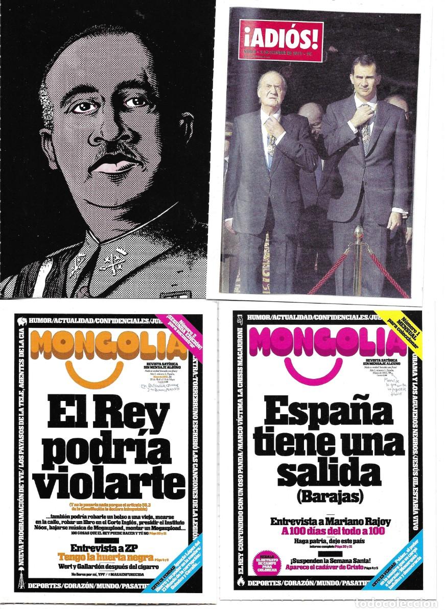 Postales: Postalles de la Revista Mongolia. Lote de 12 postales con im&aacute;genes de las portadas,. 10 x 14 cms.