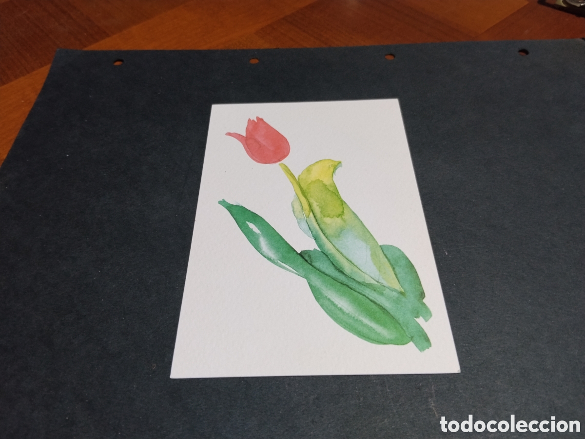 Postales: Postal programa activas dibujo flor Tulip&aacute;n - Foto 1