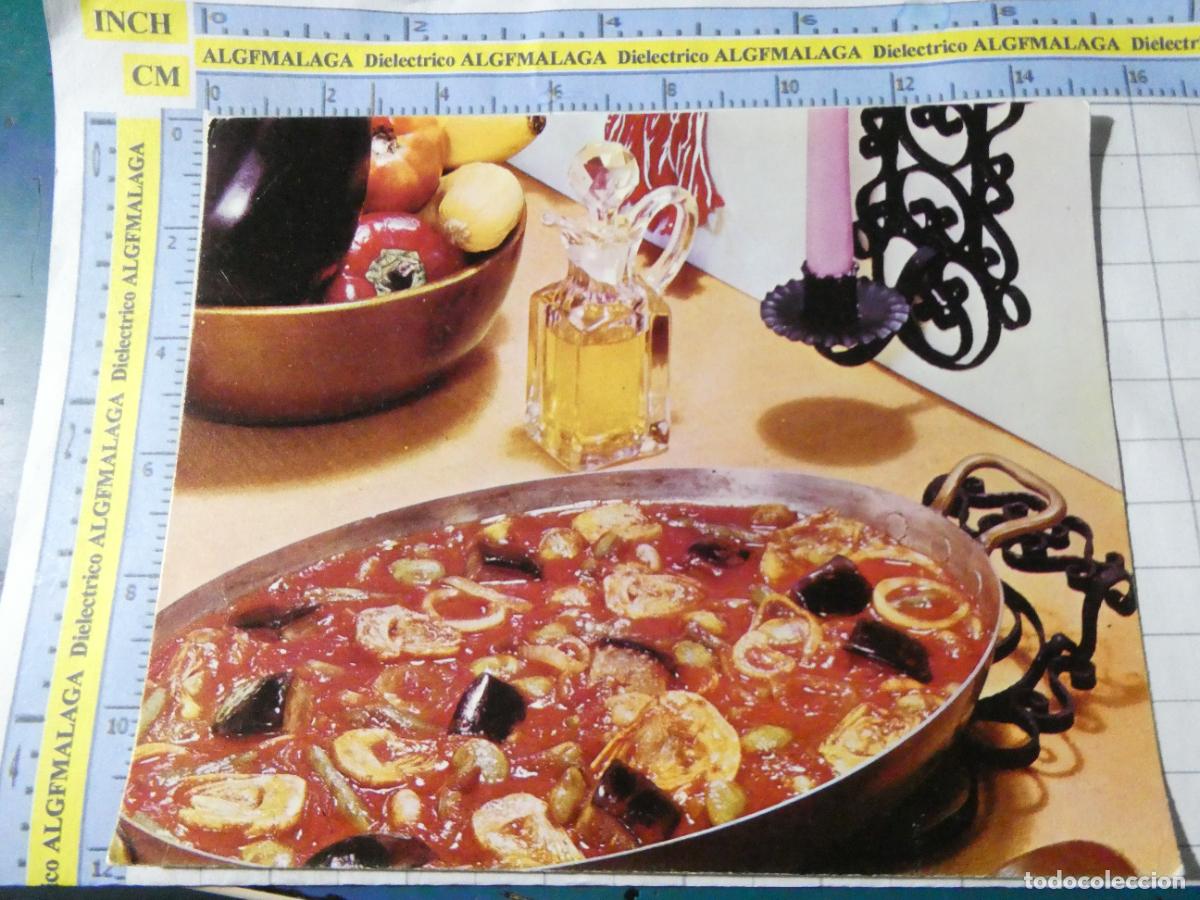 Postales: POSTAL GASTRONOM&Iacute;A RECETAS ESPA&Ntilde;A. A&Ntilde;O 1972 PROPAGANDA ACEITE DE OLIVA INSTITUTO PRODUCTOS OLIVO 729