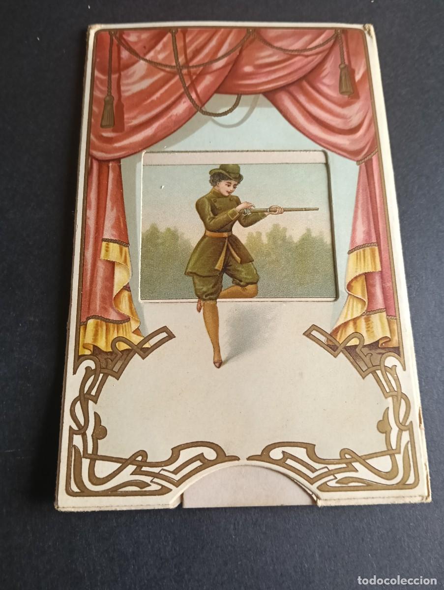 Postales: Tarjeta postal mec&aacute;nica / m&oacute;vil antigua Art Nouveau - Erotismo / Galante - Alemania (A.S. i. B.) N&ordm;