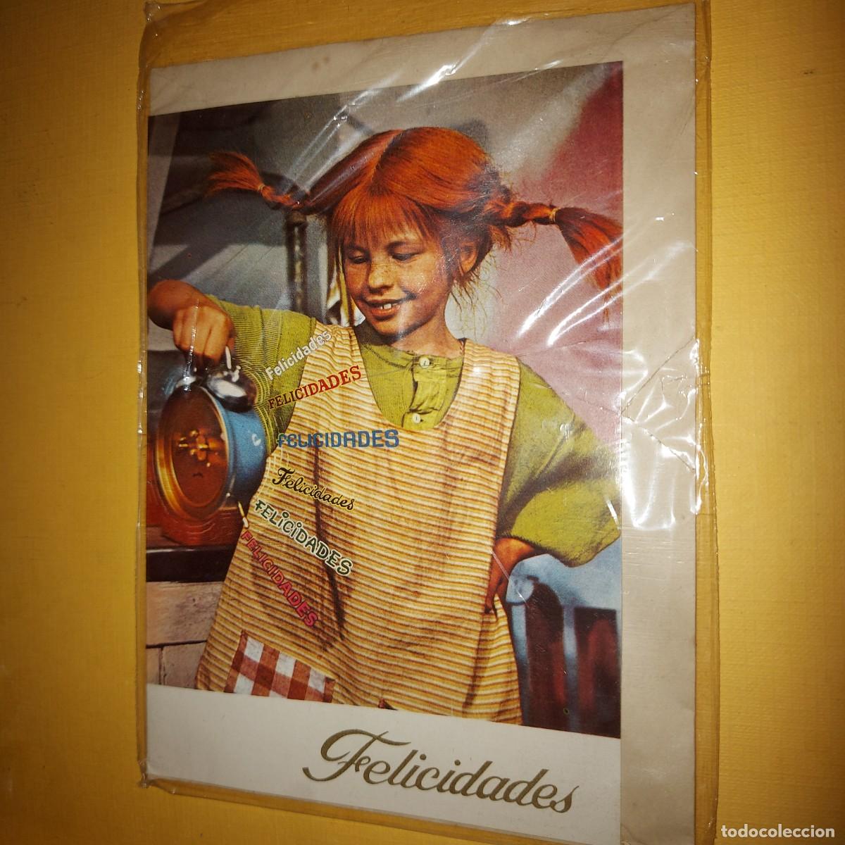 Postales: TARJETA Y SOBRE, Pippi L&aring;ngstrump , Pipi Calzaslargas