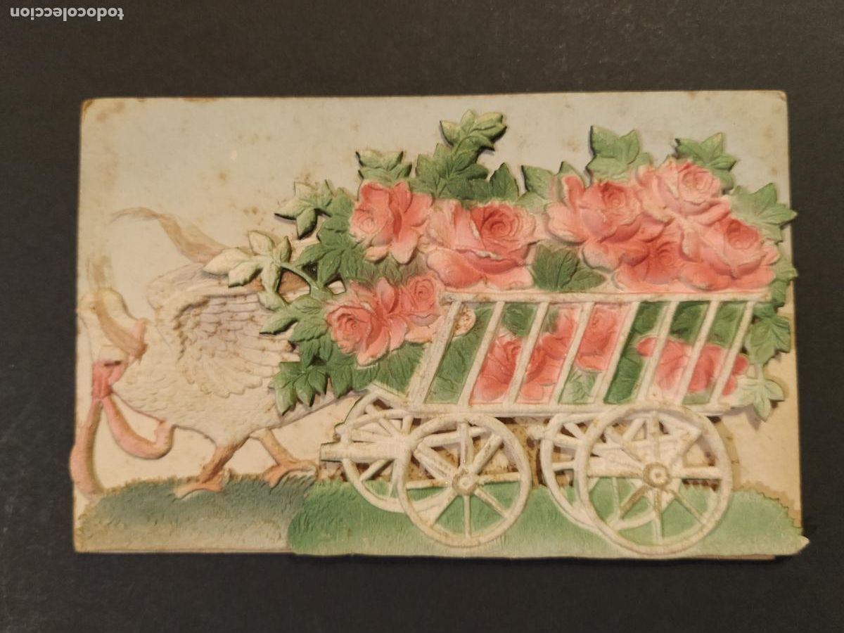 Postales: POSTAL ANTIGUA CON RELIEVE Y MOVIBLE -VER FOTOS-(116.447)