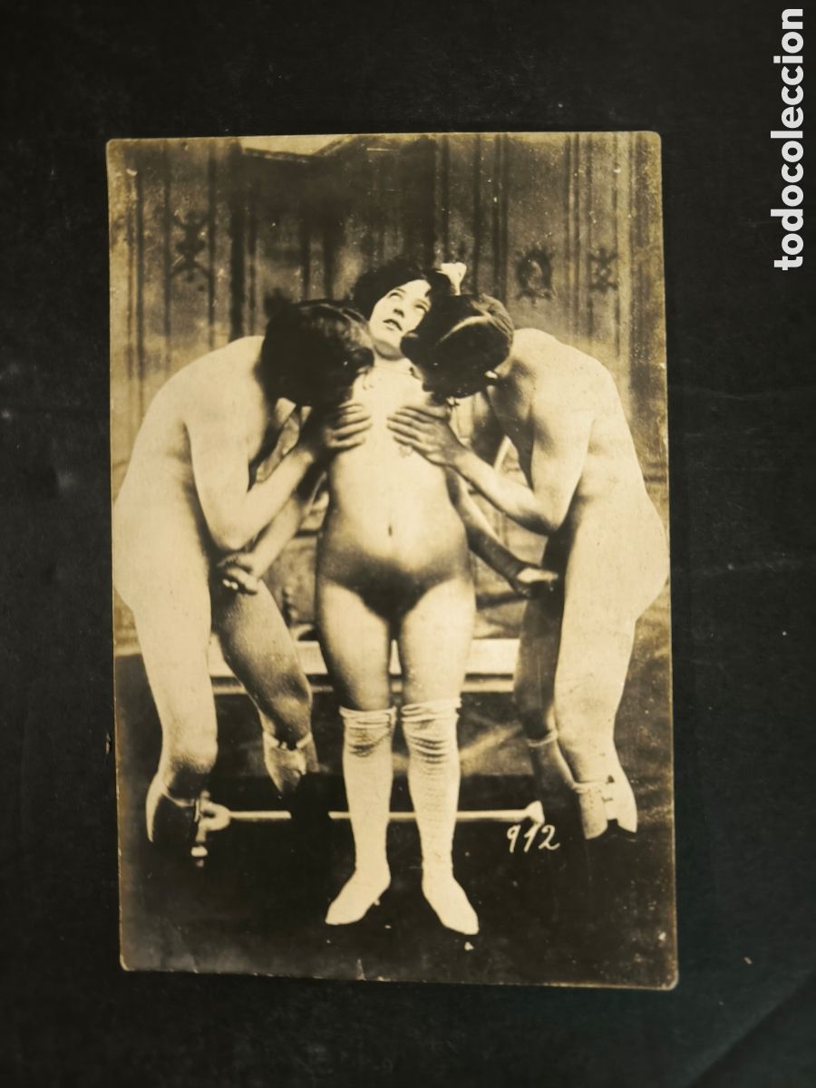 Postales: Fotograf&iacute;a postal er&oacute;tica antigua, a&ntilde;os 20. Circulada.