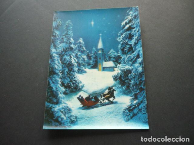 Postales: PAISAJE EN INVIERNO POSTAL 3D TRES DIMENSIONES