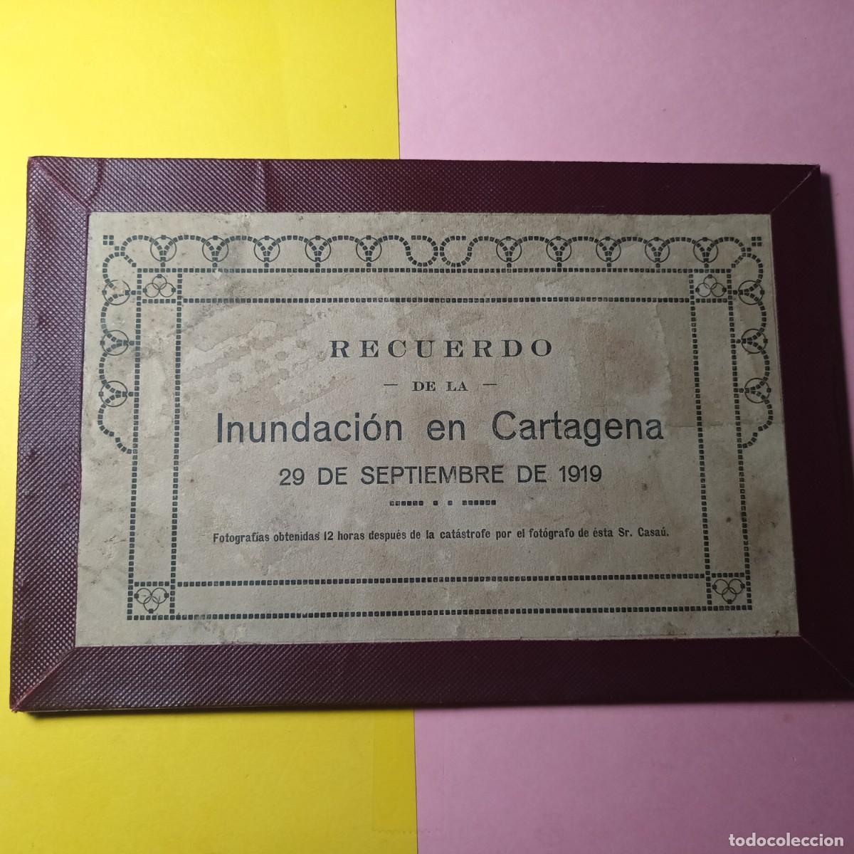 Postales: Postales Cartagena Inundaciones 1919